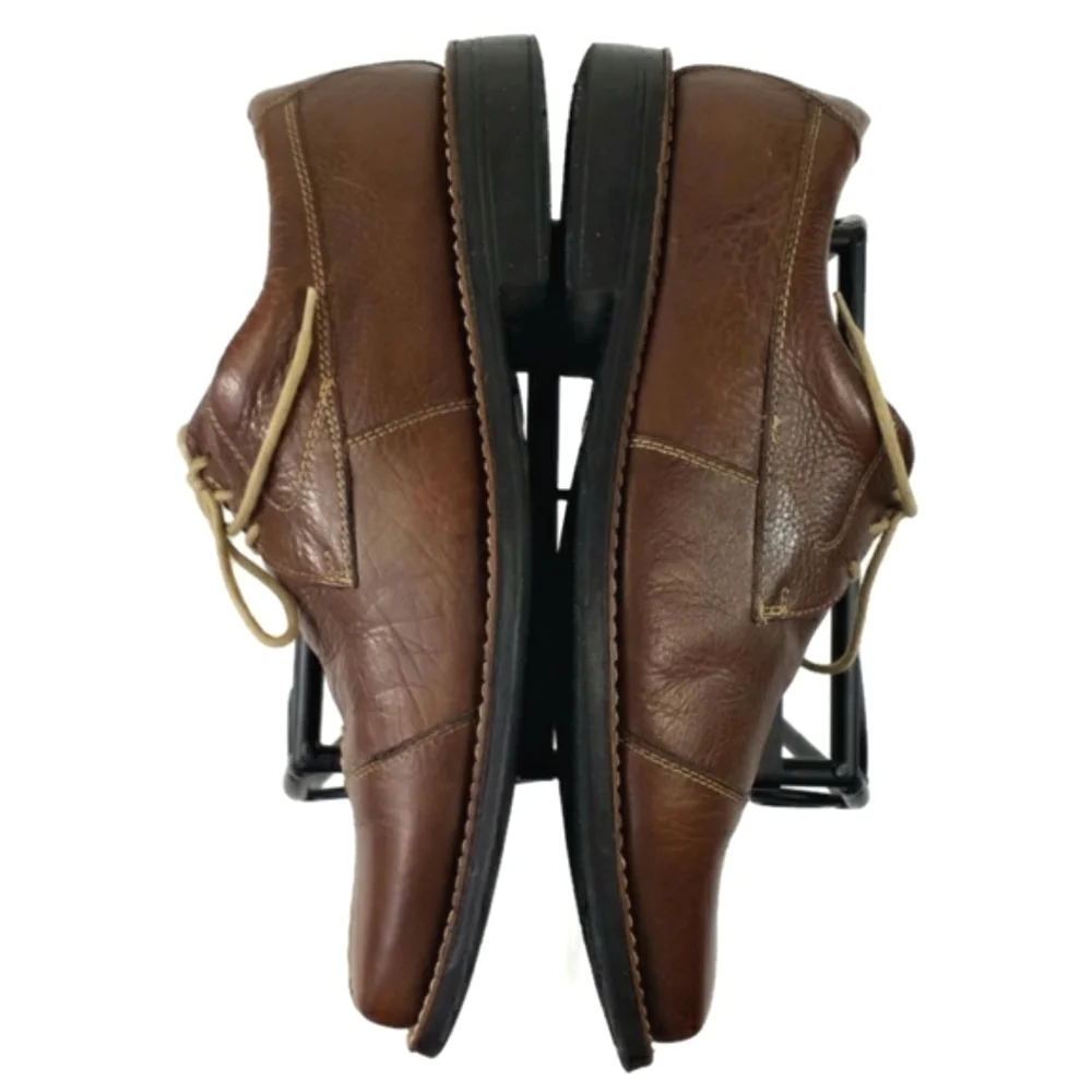Sandro Moscoloni Brown Leather Split Toe Lace Up Oxfords Mens Size 10D